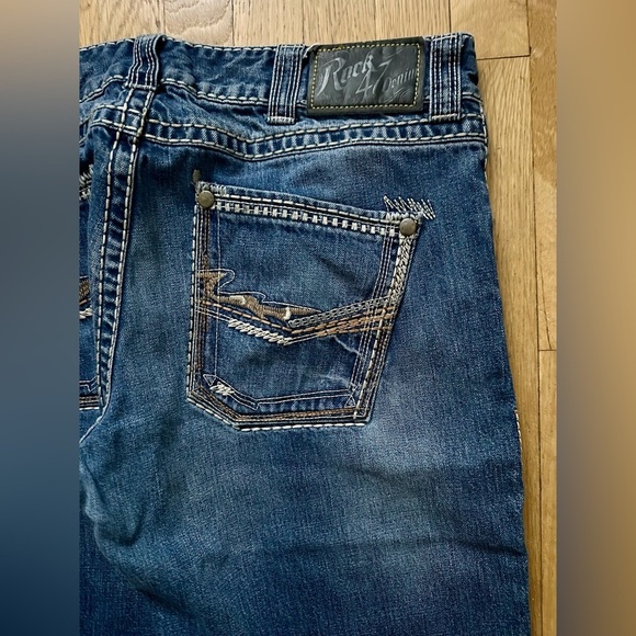 Wrangler Rock 47 Men’s Bootcut Jeans 36x32 – Classic Western Denim Style. - Picture 4 of 10